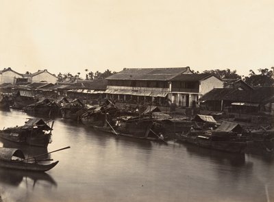 Vista della città cinese Cholen, Foglio n. 3, Saigon, Cocincina da Emile Gsell
