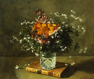 Natura morta floreale, 1872 da Emile Gustave Couder