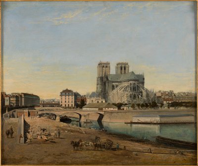Francese: Le chevet de Notre-Dame, vue du quai de la Tournelle da Emile Harrouart