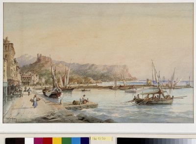 Vista del porto di Cassis Acquerello di Emile Henry (1822-1920) Fondazione regards de Provence, Marsiglia da Emile Henry