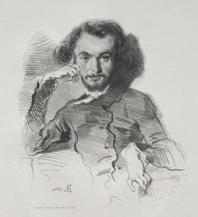 Charles Pierre Baudelaire, 1844 da Emile Isidore Deroy