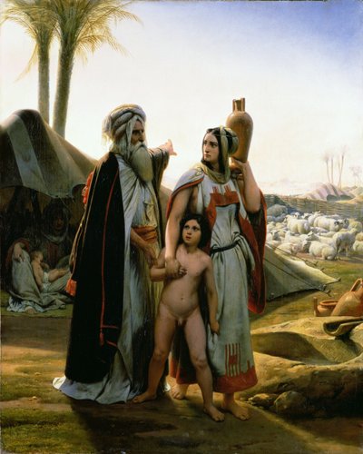 Abramo che Allontana Agar, 1837 da Emile Jean Horace Vernet