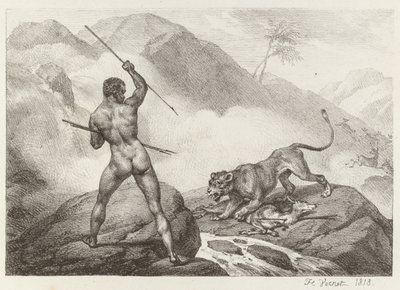 Cacciatore africano da Emile Jean Horace Vernet
