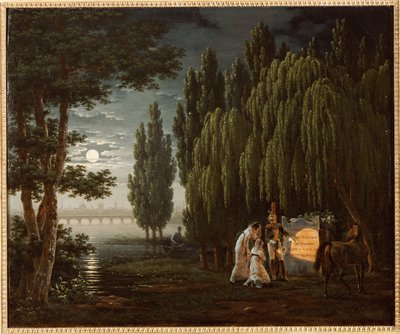 Alla tomba del colonnello Monginot da Emile Jean Horace Vernet