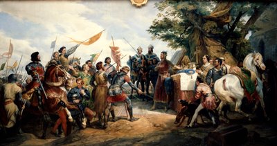 Battaglia di Bouvines, 27 luglio 1214, 1827 da Emile Jean Horace Vernet