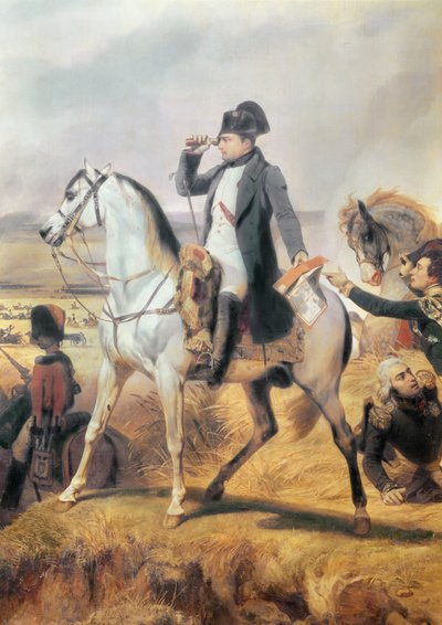 (dettaglio) di Napoleone dalla Battaglia di Wagram, 6 luglio 1809, 1836 da Emile Jean Horace Vernet