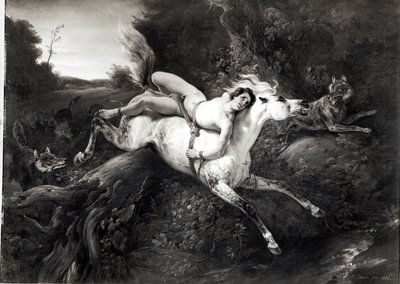 Mazeppa, 1826 da Emile Jean Horace Vernet