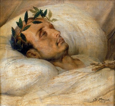 Napoleone sul letto di morte, maggio 1821 da Emile Jean Horace Vernet