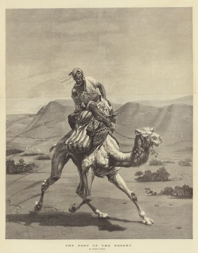 Il posto del deserto da Emile Jean Horace Vernet