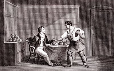 Il calzolaio e il finanziere, Favola di La Fontaine da Emile Joseph Alexandre Gouget