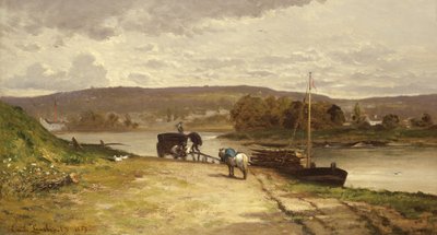 Paesaggio Fluviale, 1837 da Emile Lambinet