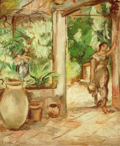 Donna con brocca da Emile Othon Friesz