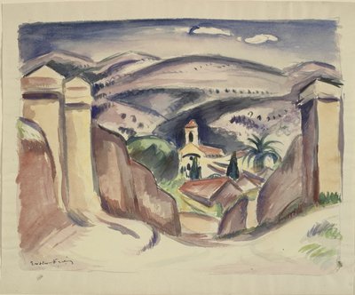 Ingresso a Cassis, anche chiamato Torre della Chiesa a Cassis da Emile Othon Friesz