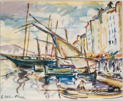 Porto di Tolone da Emile Othon Friesz