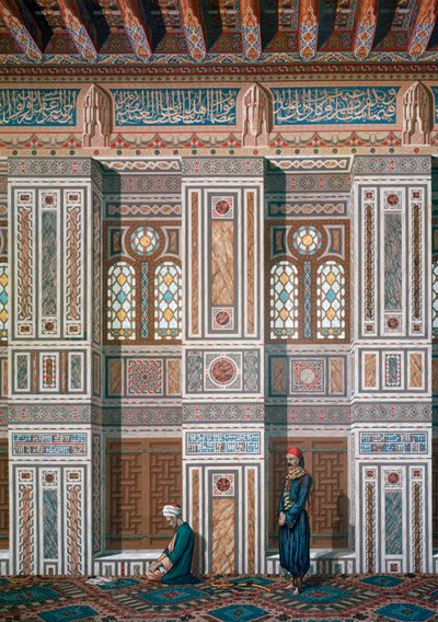 Sala principale, Moschea di Ahmed el-Bordeyny da Emile Prisse d