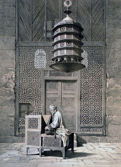 Porta della tomba, Moschea del Sultano Barquq, XIX secolo da Emile Prisse d