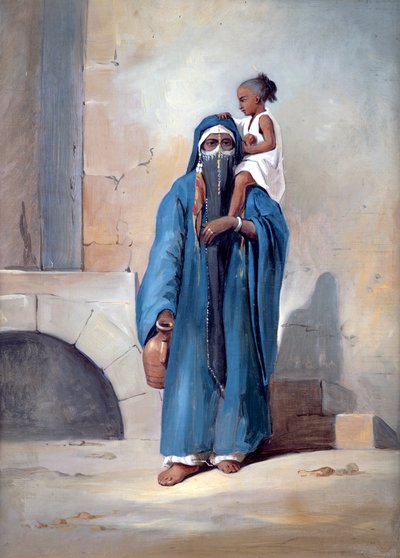 Donna egiziana velata da Emile Prisse d