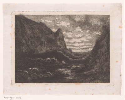 Lago di montagna da Emile Puttaert (attributed to)