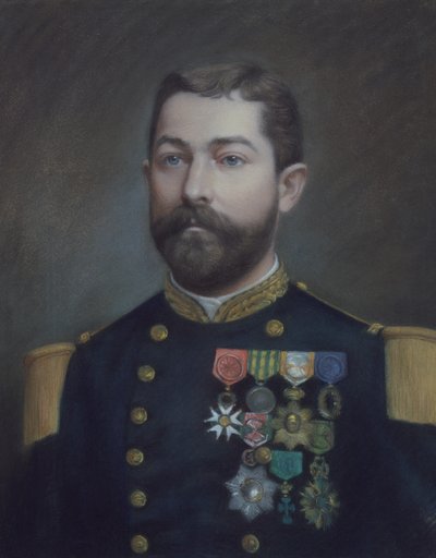 Ritratto di Emile Comandante Duboc, eroe della conquista del Tonchino da Emile Richard Haumont