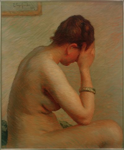 Nudo appoggiato da Emile Schuffenecker