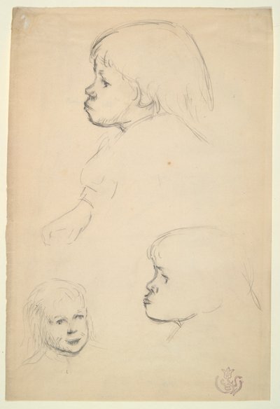 Studi di un bambino da Emile Schuffenecker
