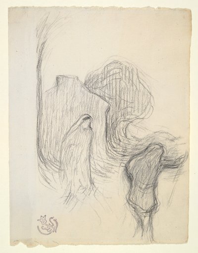Studio per Paesaggio Mistico a Meudon da Emile Schuffenecker