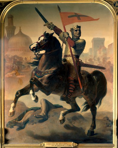 Ritratto equestre di Goffredo di Buglione, Re di Gerusalemme da Emile Signol