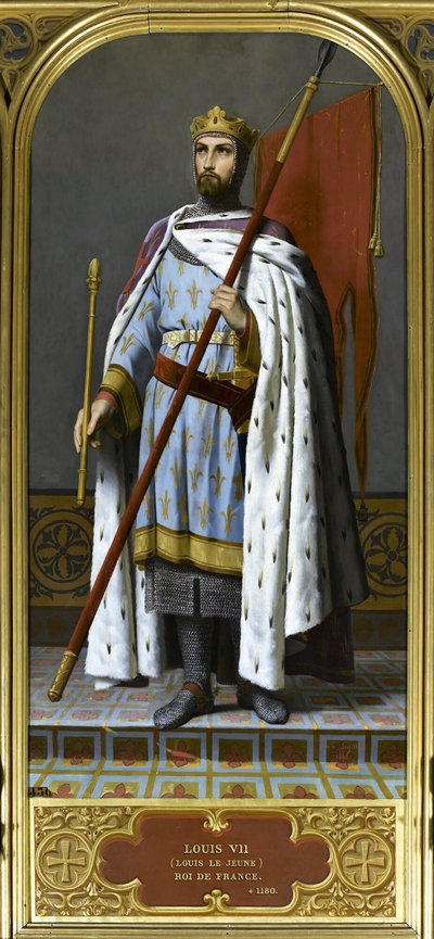 Re Luigi VII di Francia da Emile Signol