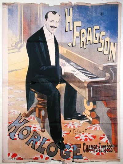 Poster pubblicitario per Harry Fragson in concerto a l