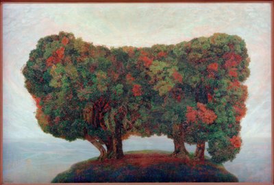 Gruppo di alberi sul mare da Emilie Mediz Pelikan
