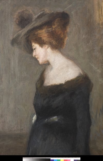 Ritratto di una signora, 1903 (dettaglio) da Emilio Gola