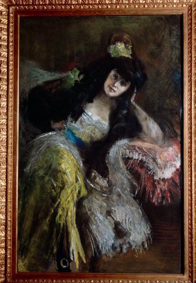 Ritratto della Marchesa Emilia Sommi Picenardi da Emilio Gola
