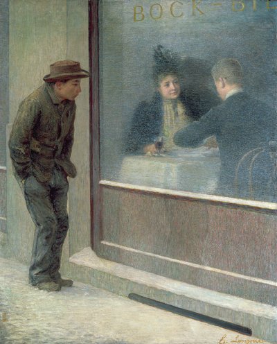 Riflessioni di un uomo affamato o Contrasti sociali, 1894 da Emilio Longoni