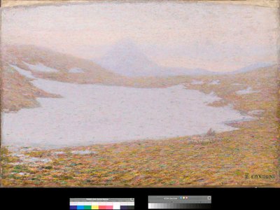 Primavera in alta montagna (dettaglio) da Emilio Longoni