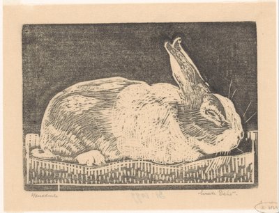 Coniglio da Emilius Wilhelmus Dehé (signed by artist)