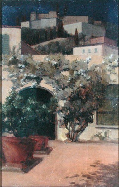 Città collinare italiana di notte da Emily Beatrice Bland