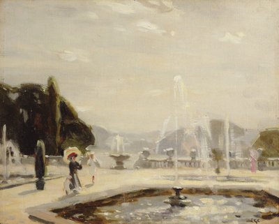 La fontana (olio su tela) da Emily G. Court