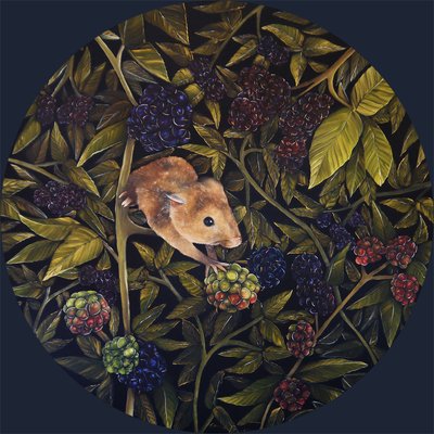 Il topo del raccolto, 2021 (olio su tela) da Emma Pewsey