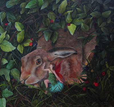 Sotto i rovi, 2024 (olio su tela) da Emma Pewsey