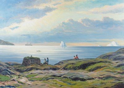 Una vista costiera, Groenlandia da Emmanuel A. Petersen