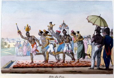 Festival del Fuoco, India, metà XIX secolo da Emmanuel Adolphe Midy