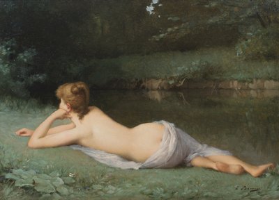 Nudo reclinato su una riva da Emmanuel Benner