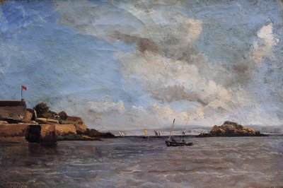 Douarnenez, marina, agosto 1865 da Emmanuel Lansyer