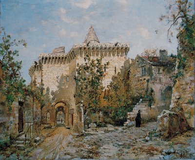 Porta del castello di Loches. 1888 da Emmanuel Lansyer