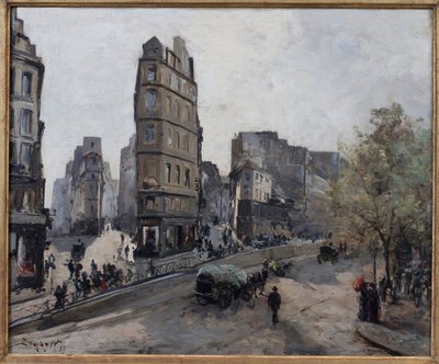 Rue de la Lune, Beauregard e de Clery, vedute del Boulevard Saint Denis a Parigi da Emmanuel Lansyer