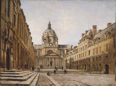 Il cortile della vecchia Sorbona da Emmanuel Lansyer