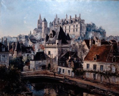 Il Porto di Cordelieres e il Castello di Loches, 1891 da Emmanuel Lansyer
