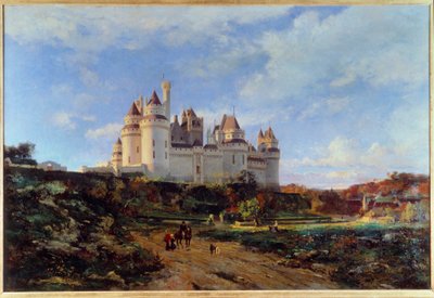 Vista del castello di Pierrefonds nell