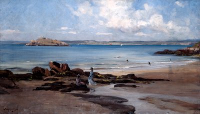 Spiaggia per Donne, 1876 da Emmanuel Lansyer