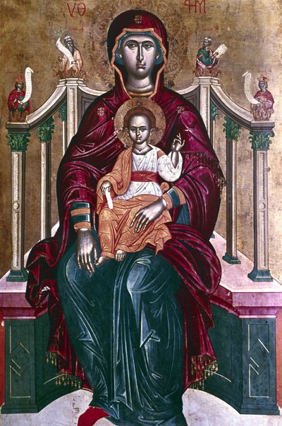 Icona della Vergine con Bambino, 1664 da Emmanuel Tzanes